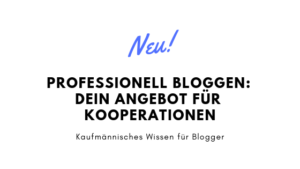 Read more about the article Professionell Bloggen – dein Angebot für Kooperationspartner